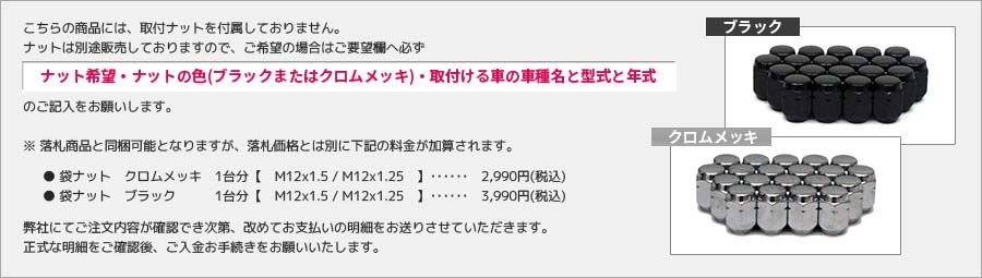 取付ナットについて