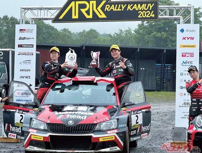 北海道ニセコのグラベルコースで開催されたARKラリー・カムイで総合優勝!